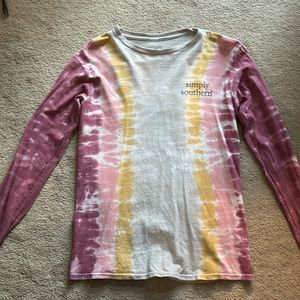 Tie die simply southern shirt